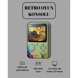 G5 Game Box Retro Mini Oyun Konsolu – 500 Dahili Oyun
