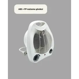 2000W Taşınabilir Elektrikli Fanlı Isıtıcı – Hızlı Isınma, Kompakt Boy