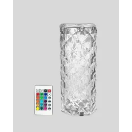 Kristal Rgb Led Masa Lambası – Renkli Kumandalı Işık, Dekoratif Ve Enerji Tasarruflu