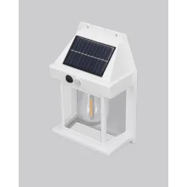 Üç Modlu Güneş Enerjili Duvar Lambası 1800mAh Bataryalı ve Hareket Sensörlü