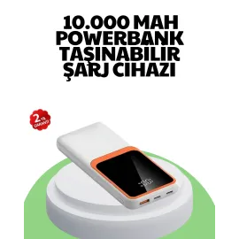 10000 mAh Hızlı Şarj Destekli Powerbank – Hafif, Kompakt ve Güvenli