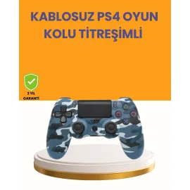 Ps4 Kablosuz Oyun Kolu Gecikmesiz Bağlantılı Ergonomik Tasarımlı