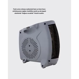 Çok Fonksiyonlu Fanlı Isıtıcı Isıtma Ve Soğuk Hava Üfleme Özellikli