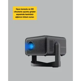 Wifi 6 Ve Bluetooth 5 Bağlantılı Taşınabilir Projeksiyon Makinesi