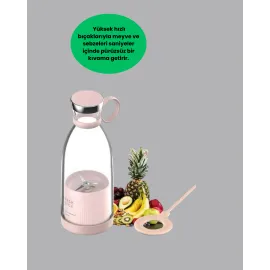 4 Bıçaklı Gıda Sınıfı Paslanmaz Çelik Taşınabilir Blender