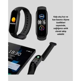Akıllı Bileklik – Kalp Atış, Uyku Ve Adım Takibi, Ip67 Su Geçirmez