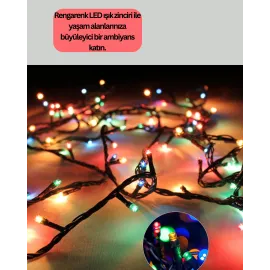 Dekoratif LED Çelenk Işık 8 Farklı Aydınlatma Modu