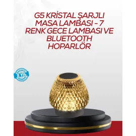Dokunmatik Işıklı Kablosuz Bluetooth Hoparlör 5W