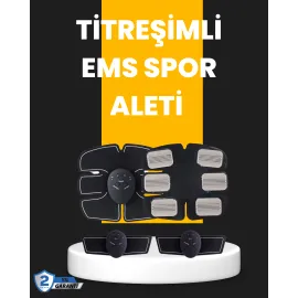 Titreşimli Ems Spor Ve Fitness Cihazı Karın Kası Kol Bacak 2025 Model