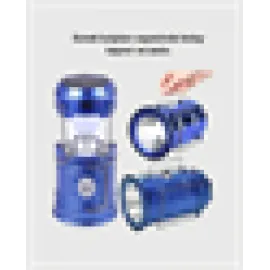 Şarj Edilebilir Güneş Enerjili Kızaklı Kamp Feneri – USB Çıkışlı, Katlanabilir, Dayanıklı ve Çok Fonksiyonlu