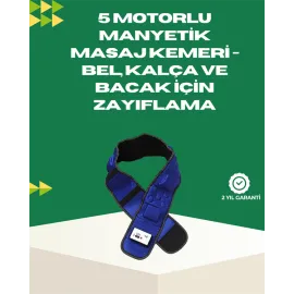 Ayarlanabilir Hız Ve Titreşim Modlarına Sahip Manyetik Masaj Ve Zayıflama Kemeri