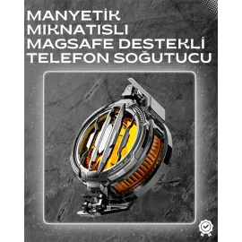 Led Işıklı Telefon Soğutucu | Ultra Sessiz Fan | Mıknatıslı Ve Aparatlı Bağlantı