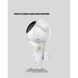 Astronot Galaksi Projeksiyon Lambası Bluetooth Bağlantılı Ve Uzaktan Kontrollü