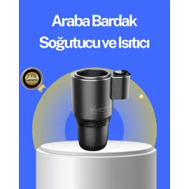 Araç İçi Isıtıcı Soğutucu Bardaklık 60°C Isıtma -4°C Soğutma