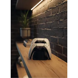 İkili Gamepad Tutucu Siyah 7X18 Cm Masa Ve Raf Düzeni