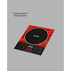 8 Programlı LED Ekranlı İndüksiyon Ocak 80–270°C Sıcaklık Ayarı
