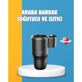 Dijital Ekranlı Akıllı Bardaklık Araç İçi Termal Isıtıcı Soğutucu