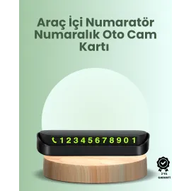 Kompakt Fosforlu Park Numaratörü – Gündüz Şıklığı, Gece Görünürlüğü