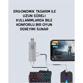 Mobil Oyunlar için Klavye, Mouse ve Dönüştürücü Seti