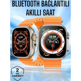 Yeni Nesil Ultra Akıllı Saat Titreşimli, Uyku & Sağlık Takibi, Çift Kordon