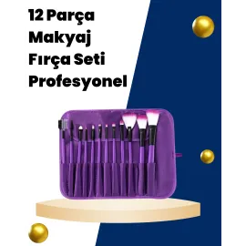 Profesyonel Makyaj Uygulamalarına Özel 12 Parça Kompakt Ve Hafif Makyaj Fırça Seti