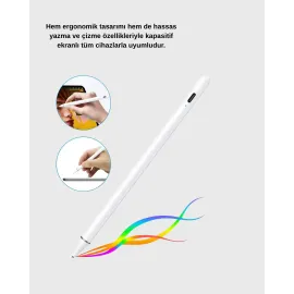 Manyetik Dokunmatik Kalem – Bluetooth Gerektirmeyen, Type-C Şarjlı, Ipad Ve Android Uyumlu Hassas Stylus