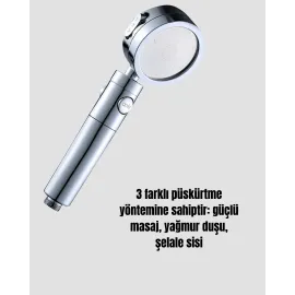 Şelale Sisi Ve Masaj Özellikli Banyo Duş Başlığı