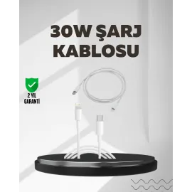 Yüksek Saflıkta Bakır Çekirdekli 30W Hızlı Şarj Kablosu