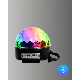 Taşınabilir RGB Disko Topu Bluetooth ve Uzaktan Kumanda Özellikli