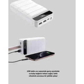 22.5W Pd Destekli Taşınabilir Şarj Cihazı Çoklu Çıkışlı Model Powerbank