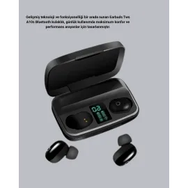 Tws A10S Bluetooth 5.0 Kulaklık Powerbank Şarj Kutulu Mini Tasarım