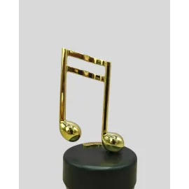 Altın Nota Temalı Müzik Kutusu  Müzikli Hediyelik