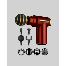 Kas Gevşetici Masaj Tabancası 4 Başlık Ve Ayarlanabilir Hız