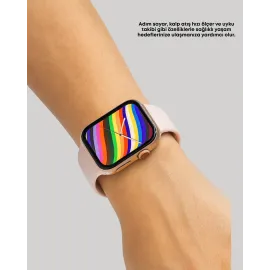 Akıllı Saat AMOLED Dokunmatik Ekran Nabız Uyku ve Adım Takibi