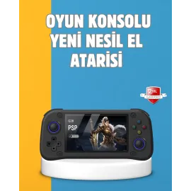Taşınabilir El Tipi Oyun Konsolu Çoklu Emülatör Destekli 64Gb