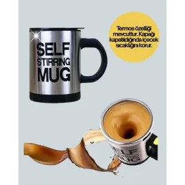 Otomatik Karıştırmalı Termos Kupa | Usb Şarjlı Ve Ergonomik Tasarım