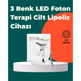 Kompakt ve Taşınabilir Cilt Bakım Cihazı – 3 Fonksiyonlu, USB Şarjlı, LED Işıklı Güzellik Aleti