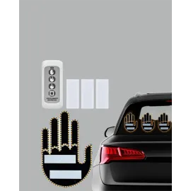 Kablosuz Kumandalı Led Jest Işığı – 3 Modlu Araba Arkası Mesaj Işığı, 203 Led Ile Yüksek Parlaklık