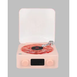 Retro Bluetooth Hoparlör – Yumuşak Gece Lambası Ve Saat Göstergeli