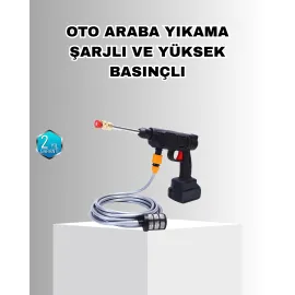 21V Akülü Basınçlı Yıkama Makinesi Çift Akülü Ve Hızlı Şarj Özellikli