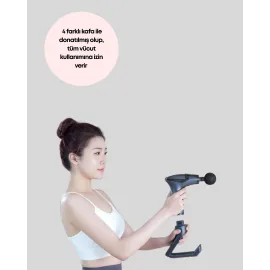 Titreşimli Şarjlı Masaj Aleti 3In1 Fonksiyonel Çok Amaçlı Model