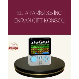 Şarjlı 3.5 İnç Retro Oyun Konsolu