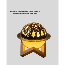 Aromaterapili Usb Hava Nemlendirici – Projeksiyon Işıklı, Sessiz Ve Şık Tasarım