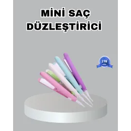 Mini Seramik Saç Düzleştirici – Kompakt Boy, 180°C Hızlı Isınma, Seyahat Tipi