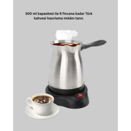 800W Paslanmaz Elektrikli Cezve Gizli Rezistans Ve Ergonomik Kulp