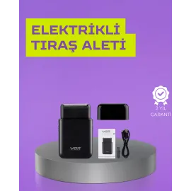 Kart Tasarımlı Şarjlı Tıraş Makinesi | 2 Başlıklı Hassas Kesim