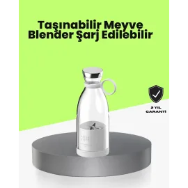 4 Bıçaklı Gıda Sınıfı Paslanmaz Çelik Taşınabilir Blender