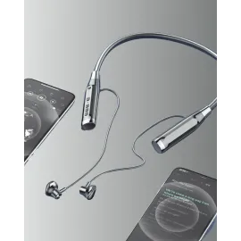 120 Saat Pil Ömrüyle Boyun Askılı Bluetooth Kulaklık – Spor ve Günlük Kullanım İçin