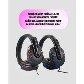 Kablolu Gaming Headset – Net Ses Ayrımı ve Ayarlanabilir Konfor