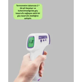 Kızılötesi Temassız Ateş Ölçer Lcd Ekranlı Hassas Termometre